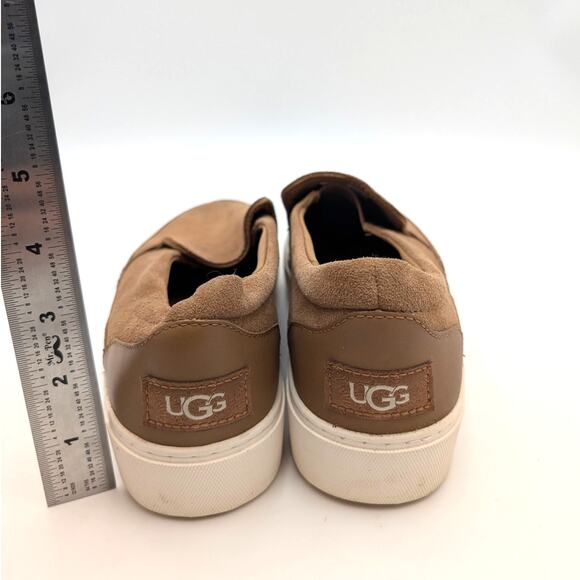 UGG Zilo Slip On Comfort Sneakers Shoes Women's Brown/White Size US9.5 EU40.5 - Picture 5 of 12